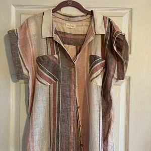 She & Sky button down shirt
